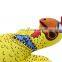 Durable pet dog chew toys squeaky canvas chicken toy for dog teeth cleaning