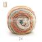 High Tenacity 2.03NM(100g=203m) cotton rainbow colored spun blended knitted yarn