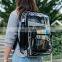 Heavy duty waterproof transparent clear pvc school backpack