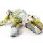 HQP-WJ101 HongQiang Pet Plush Toy Dog Squeaky Cotton and Linen Checked Cloth Pet Chew Toy