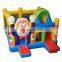 clown large combo slide  jumper inflatable bouncing bouncy castle with slide