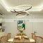 Dining room lamp Nordic modern minimalist led living room dining chandelier warm and creative atmosphere round home