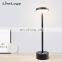 Modern Electric Hotel Style Rechargeable Table Lamp Metal Lampara De Mesa Portable Outdoor Cordless Table Lamp