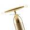 Original inFace Gold-plated Massage Stick Skin Facial Eye Massage Instrument IPX7 Waterproof 24K Face-lift Gold Beauty Bar