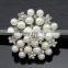wholsale fashion silver gold crystal rhinestone diamond pearl magnetic mens brooch pin