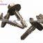 China Factory Supply Silver Flat Nails with Washer and Washer M4x20mm