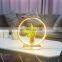 Modern round Table Lamp Home Decorative Bedside Desk Lamp LED iron night light