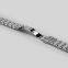 PUSH BUTTON CLASP STAINLESS-STEEL WATCH BAND IN SILVER