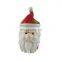 christmas 3d santa claus ceramic candy cookie  covers jar small jars