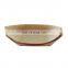 qingdao custom logo shape reusable large wooden sushi boat trainer supplier