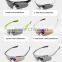 White frame popualr design anti glare polarized sports cycling sunglasses with logo lens spare lens