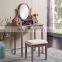 Modern Dressing Table Simple DresserTable Furniture Wood Makeup Vanity Table with Stool Set