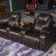 Custom Multi Functional Theater Room Furniture Sofa, Leather Movie Theater Chairs