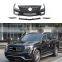 Передний бампер AMG для Mercedes Benz GLE W166 с модифицированным обвесом AMG, решетка радиатора GLE63 GLS63 GTR, диффузор, задний спойлер 2015-2019 годов