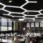 Creative Y Shape LED Pendant Light Black White Triangle Ceiling Pendant Lamp For Home Office