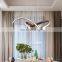 Hot Sale LED Indoor Chandelier Lamp for Hotel Living Room European Modern Linear Ring Pendant Light