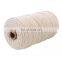 Cheap hot sale top quality natural braided cotton rope cord colorful