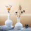 Modern Porcelain Vases Decorative Handmade Art Matt White Creative Shape Ceramic Pot Irregular Centerpiece Flowers Vase Nordic