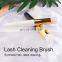 Private Label Pink Wooden Handle Lash Cleansing Brush Nose Blackhead Eyelash Cleaning Makeup Cleaner Brush