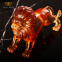 Customization Crystal Hand Carved Interior Decorative Lion King Sculpture Statue