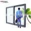 Cavity aluminium frame black glass double sided lift and sliding door
