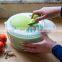 Large Salad Spinner with Drain and Bowl, Lettuce Spinner Vegetable Dryer  Fruit Washer