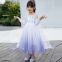 Disney Frozen Costume Princess Dress for Girls White Sequined Mesh Ball Gown