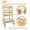 Bamboo Kitchen Step Stool Kids And Toddlers Kids Step Stool Standing Tower Learning Stool For Bathroom& Kitchen With Safety Rail