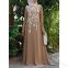 BS-PP1492 Abaya Muslim Jilbab Dress Women Stitching Maxi Kaftan Arab Lace Islamic Dress Women's Sundresses with Sleeves