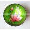 Flower Pattern Lacquerr Inside Coconut Bowl Wholesale from 100% natural best price made in Vietnam Manufacturer