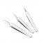 Acne blackhead tweezers stainless steel curved hook diagonal clip beauty tools
