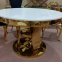 Modern Luxury Marble Golden Stainless Steel Dining Room Table Restaurant Table Hotel Table