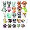 New Light Film Small Animal Balloons Fox Walrus Crocodile Hippo Rabbit Tiger Cartoon Shape Aluminum Foil Balloon