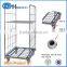 Nesting wire steel roll cage with 4 wheels