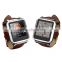2014 mens leather watch leather belt watch, MTK6260/pedometer/water resistant/heartrate measurement,bluetooth watch