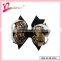 Fashion novelty animal leopard pattern girls hair accessories multilayers solid ribbon bow hairgrips (DW--0023)