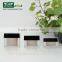 Beautiful acrylic plastic double wall cream jar with lids square shape