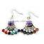 Fashion Earrings, Colorful Zircon Earrings, PES-A009