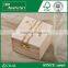 beautiful pattern nature wood ring box with metal lock