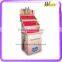 Face mask corrugated floor display stand for supermarket