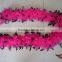 Wholesale Feather Boas 40G Pink With Black Tips Chandelle Feather Boa Dress Up