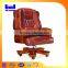 2015 Arrival leather antique wooden chair swivel