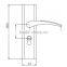 High security zinc aloy wooden door lock