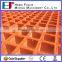 High Strength 38x38mm Mesh Light Weight Gritted Cover Fiberglass Grating For Footbridge