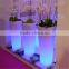outdoor waterproof garden led flower pot plastic led flower pot