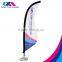 advertise teardrop shape display flag banner with base