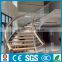 real wood pedal and armrest/ glass railing/arc stairs staircases                        
                                                Quality Choice