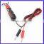 Car cigarette lighter plug to banana plug with cable