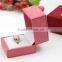 Wholesale plastic leather ring boxes with velvet insert