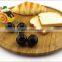 Round bamboo tray/Round tray with handle/Bamboo oval serving tray/Bamboo tray